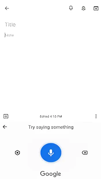 Samsung Google Voice Typing